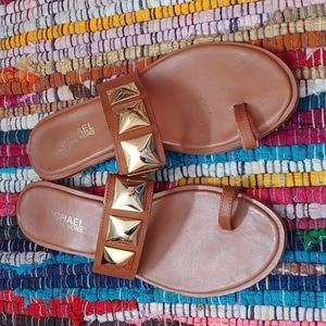 🔹️Michael Michael Kors brown gold sandal